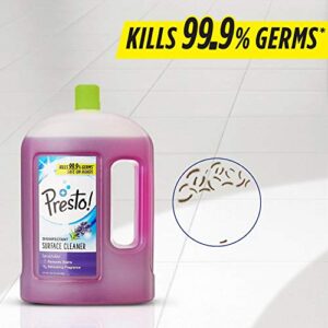 Amazon Brand - Presto! Presto! Disinfectant Surface/Floor Cleaner - 2 L (Lavender)