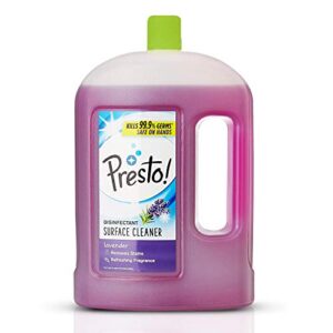 Amazon Brand - Presto! Presto! Disinfectant Surface/Floor Cleaner - 2 L (Lavender)