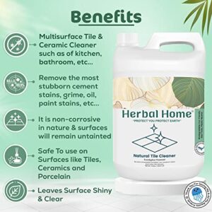 Herbal Home Tiles Clean Professional Tile, 5 LTR pack Floor & Ceramic Cleaner, Multi-surface Floor and Tile Cleaner (Tiles Cleaner -5 ltr)