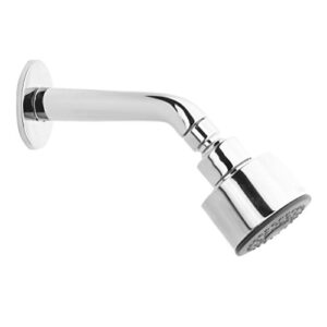 Hindware F160039CP Overhead Shower with Shower Arm and Flange, Silver, Polished Finish