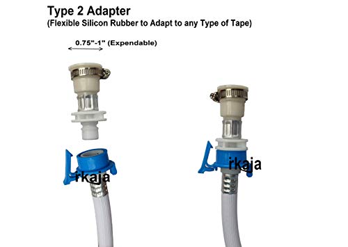 Irkaja-2-Meter-Front-or-Top-Load-Fully-Automatic-Washing-Machine-Inlet-Hose-Pipe-with-Two-Type-Tap-Adapters-2m-0-2 Irkaja 2 Meter Front or Top Load Fully Automatic Washing Machine Inlet Hose Pipe with Two Type Tap Adapters (2m)