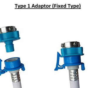 Irkaja 5 Meter Long Washing Machine Inlet Water Hose Pipe Suitable for Fully Automatic Front and Top Load, with Two Type Adapters (5m)