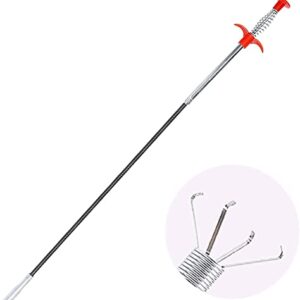 JB Export Drain Pipe Cleaning Spring Stick, Hair Catching Drain Pipe Cleaning Claw Wire, Sink Cleaning Stick Sewer Sink Tub Dredge Remover, Spring Drain Pipe Basin Cleaner Tool