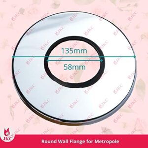 JKC Marc Type 40mm Metropole Flush Valve Round Wall Flange Repair Replacement Spare Parts Suitable for Marc Metropole Flush Valve for Toilet (Round Wall Flange)