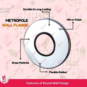 JKC Marc Type 40mm Metropole Flush Valve Round Wall Flange Repair Replacement Spare Parts Suitable for Marc Metropole Flush Valve for Toilet (Round Wall Flange)