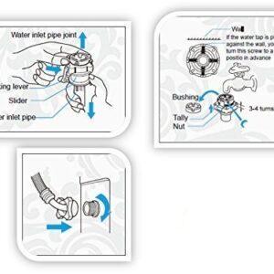 KHC Washing Machine Tap Adapter Connector for Universal All Brand Inlet Hose Pipe (Pcs 1)