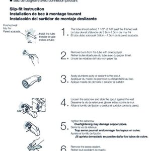 Kohler GP85556-CP Diverter Bath Spout with Slip Fit Connection