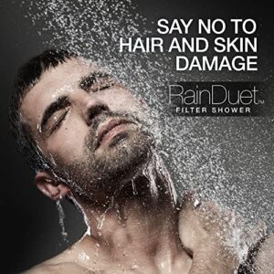 Kohler Rain Duet Filter Shower Head - 5-Spray Multifunction Overhead Shower with WATER PURIFIER CARTRIDGE - works best with Hard Water Softener - Wall-mount, Polished Finish, Chrome - 109 mm