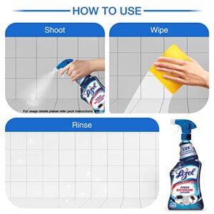 Lizol Bathroom Cleaner Spray - 450 ml | Limescale Remover Suitable for Tap, Shower, Sink & Bathroom Tiles | Removes 99.9% Germs