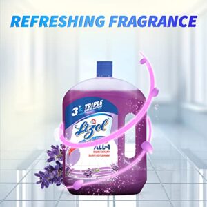 Lizol Disinfectant Surface & Floor Cleaner Liquid, Lavender - 2 Litre | Suitable for All Floor Cleaner Mops | Kills 99.9% Germs| India's #1 Floor Cleaner