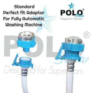 POLO STAR 1.5 Meter Flexible PVC Washing Machine Inlet Hose, Universal Water Inlet with Tap adaptor/Connector for Top & Front Load Fully Automatic Washing Machine (1.5 Meter)