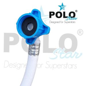 POLO STAR 1.5 Meter Flexible PVC Washing Machine Inlet Hose, Universal Water Inlet with Tap adaptor/Connector for Top & Front Load Fully Automatic Washing Machine (1.5 Meter)