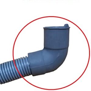 SANAVYA Front Load Washing Machine Outlet Pipe Drain Pipe/Extension Pipe Outlet Pipe (2 Meter L Type Connector)