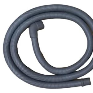 SANAVYA Front Load Washing Machine Outlet Pipe Drain Pipe/Extension Pipe Outlet Pipe (2 Meter L Type Connector)