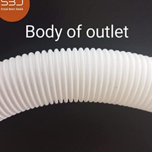 SBD Universal 1.5 Meter Top load/Semi Load Washing Machine Outlet Drain Waste Water Hose Flexible Hose Pipe (Pack Of 1)