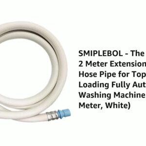 SMIPLEBOL - The Best Is Here 2 Meter Extension Connector Hose Pipe for Top Load Front Loading Fully Automatic Washing Machine (Length: 2 Meter, White)