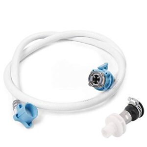 Siana 1.5 Meter Washing Machine Water Inlet Hose Pipe With Tap Adapters/Connectors for Front & Top Load Fully Automatic