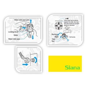 Siana 2 Meter Washing Machine Water Inlet Hose Pipe for Front & Top Load Fully Automatic