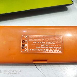 Taparia 812 Screw Driver Set with Neon Bulb, Silver & Green, 1 Piece