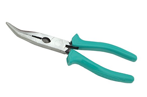 Taparia-BN-06-Steel-165mm-Bent-Nose-Econ-Plier-Green-and-Silver-0 Nose Econ Plier