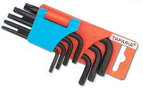 Taparia-Kth7S-Chrome-Vanadium-Steel-Short-Series-Hanger-Packing-Torx-Key-Set-Grey-7-Pieces-0 Torx Key Set