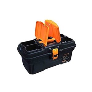 Taparia PTB16 Compact Plastic Tool Box with Organizer (Orange and Black) Taparia PTB16 Compact Plastic Tool Box with Organizer (Orange and Black)