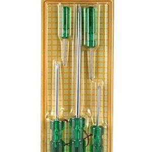 Taparia Screw Driver Kit 1017, 5 Pieces, Green & Silver