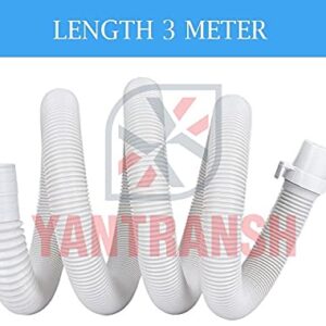 Yantransh Washing Machine Outlet Drain Pipe 3 Meter. Flexible Material Hose Is Suitable For Fully Automatic And Semi-Automatic Top Load Washing Machine. (3 meter)
