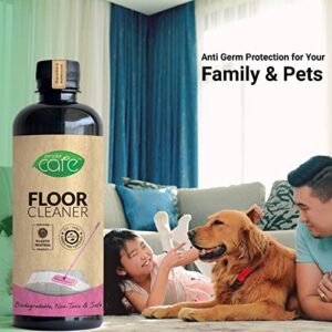 Zerodor Care Natural Floor Cleaner for Floor Tiles & Mirror | Pet Safe Baby Safe Natural Enzyme based Plant Based Skin Friendly No toxic chemicals | Good for All Surfaces |5 Litre | Pack of 1 |